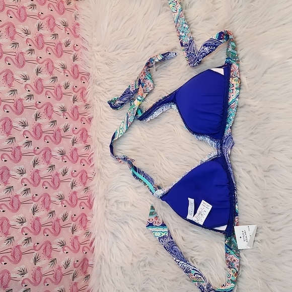 NWT Kenneth Cole Reaction Paisley Print Bikini Set, Size S - Picture 10 of 15